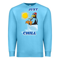 Ocean Blue Just Chill Premium Sweatshirt - artisFamous
