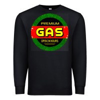 Black GARAGE CAR GASOLINE Premium Sweatshirt - artisFamous