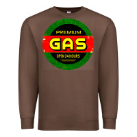 Chestnut GARAGE CAR GASOLINE Premium Sweatshirt - artisFamous