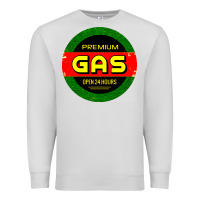 Dove Grey GARAGE CAR GASOLINE Premium Sweatshirt - artisFamous
