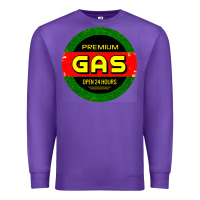 Purple GARAGE CAR GASOLINE Premium Sweatshirt - artisFamous
