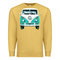 Antique Gold hippie surf van Premium Sweatshirt - artisFamous