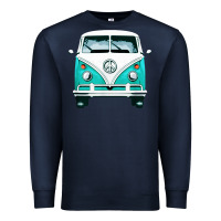 Navy hippie surf van Premium Sweatshirt - artisFamous