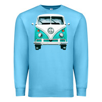 Ocean Blue hippie surf van Premium Sweatshirt - artisFamous