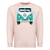 Pale Pink hippie surf van Premium Sweatshirt - artisFamous