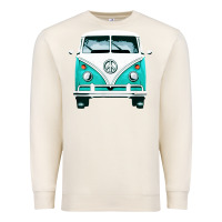 Sandshell hippie surf van Premium Sweatshirt - artisFamous