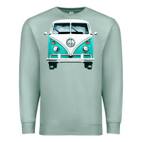 Seafoam hippie surf van Premium Sweatshirt - artisFamous