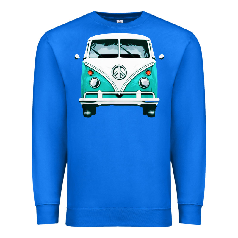 Hippie Surf Van Premium Sweatshirt by artisFamous | Teevron
