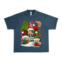 Midnight Navy christmas gnome truck Urban Heavy Tee - BundleAndBundleShop