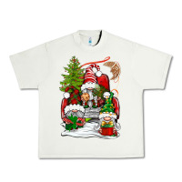 Pistachio christmas gnome truck Urban Heavy Tee - BundleAndBundleShop