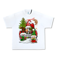 White christmas gnome truck Urban Heavy Tee - BundleAndBundleShop