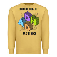 Antique Gold adhd mental health matters Premium Sweatshirt - artisFamous