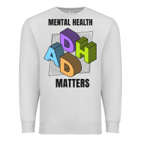 Dove Grey adhd mental health matters Premium Sweatshirt - artisFamous