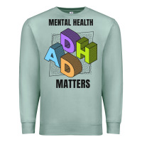 Seafoam adhd mental health matters Premium Sweatshirt - artisFamous