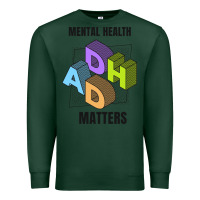 Sports Green adhd mental health matters Premium Sweatshirt - artisFamous