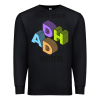 Black adhd mental health matters Premium Sweatshirt - artisFamous