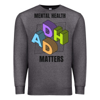 Charcoal Heather adhd mental health matters Premium Sweatshirt - artisFamous