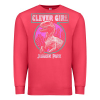 Cardinal distressed teal raptor clever girl t shirt Premium Sweatshirt - artisFamous