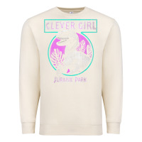 Sandshell distressed teal raptor clever girl t shirt Premium Sweatshirt - artisFamous