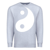 Heather Grey yin yang Premium Sweatshirt - artisFamous