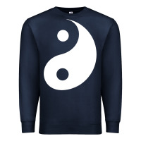 Navy yin yang Premium Sweatshirt - artisFamous
