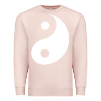 Pale Pink yin yang Premium Sweatshirt - artisFamous