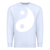 White yin yang Premium Sweatshirt - artisFamous