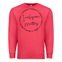 Cardinal inclusion matters with empathy bravery respect Premium Sweatshirt - artisFamous