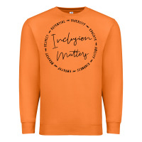 Carrot inclusion matters with empathy bravery respect Premium Sweatshirt - artisFamous