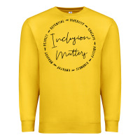 Lemon inclusion matters with empathy bravery respect Premium Sweatshirt - artisFamous