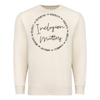 Sandshell inclusion matters with empathy bravery respect Premium Sweatshirt - artisFamous