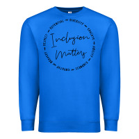 True Royal inclusion matters with empathy bravery respect Premium Sweatshirt - artisFamous
