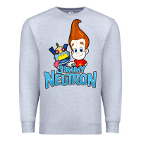 Heather Grey jimmy neutron goddard title vintage poster Premium Sweatshirt - artisFamous