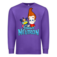 Purple jimmy neutron goddard title vintage poster Premium Sweatshirt - artisFamous