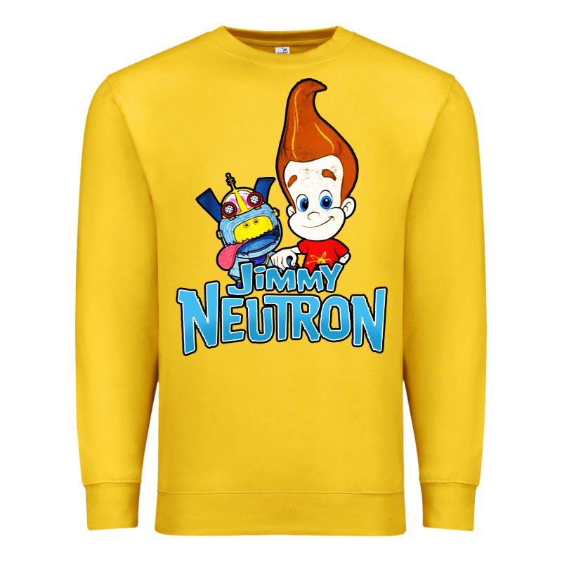 Jimmy Neutron Goddard Title Vintage Poster Premium Sweatshirt by artisFamous | Teevron