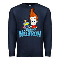 Navy jimmy neutron goddard title vintage poster Premium Sweatshirt - artisFamous