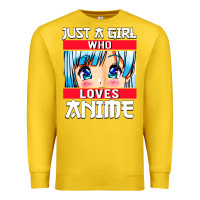 Lemon just a girl who loves anime japanese cute Premium Sweatshirt - artisFamous