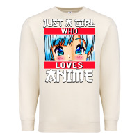 Sandshell just a girl who loves anime japanese cute Premium Sweatshirt - artisFamous