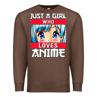Chestnut just a girl who loves anime japanese cute Premium Sweatshirt - artisFamous