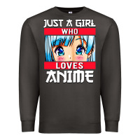 Smoke just a girl who loves anime japanese cute Premium Sweatshirt - artisFamous