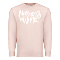 Pale Pink motionless in white Premium Sweatshirt - artisFamous
