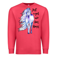 Cardinal just a girl who loves horses Premium Sweatshirt - artisFamous