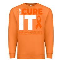Carrot just cure it ms multiple sclerosis awareness Premium Sweatshirt - artisFamous