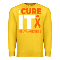 Lemon just cure it ms multiple sclerosis awareness Premium Sweatshirt - artisFamous