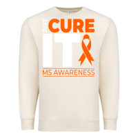 Sandshell just cure it ms multiple sclerosis awareness Premium Sweatshirt - artisFamous