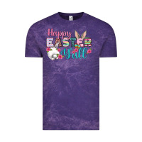 Cloud Purple Happy Easter Y'all Vintage Tee - BundleAndBundleShop