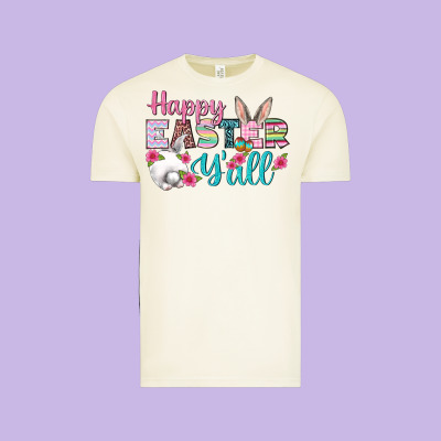 Happy Easter Y'all Vintage Tee Designed By Bundleandbundleshop