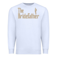 White great father of the bride gifts men tee shirts Premium Sweatshirt - artisFamous
