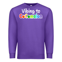 Purple kids vibing to cocomelon Premium Sweatshirt - artisFamous