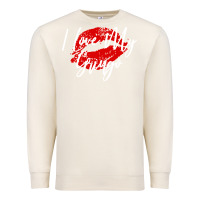 Sandshell kiss lips i love my gringo wife girlfriend premium Premium Sweatshirt - artisFamous